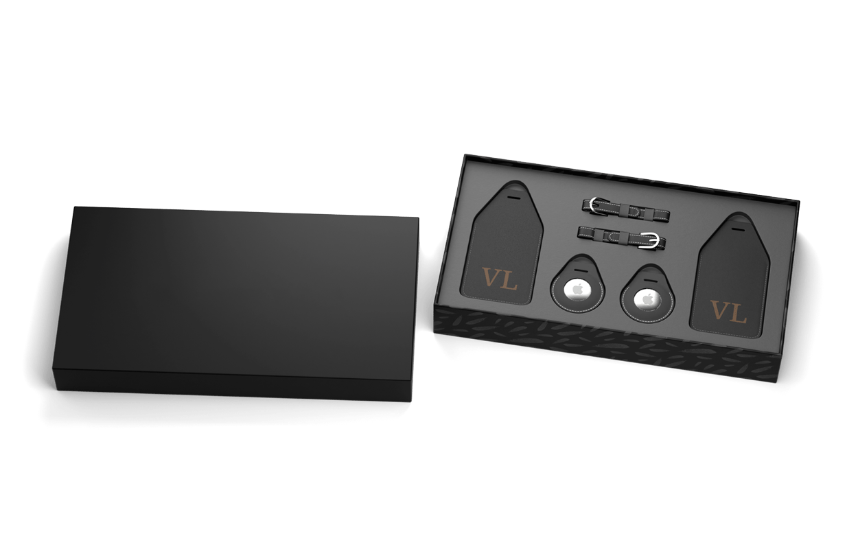 Apple AirTag Luggage Tag 2pc. Gift Set | GildedBox